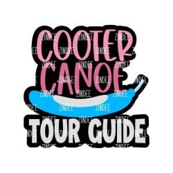 Cooter Canoe Tour Guide – Acrylic Badge Reel Blank (2") No Hole | Optional Sticker or UV DTF