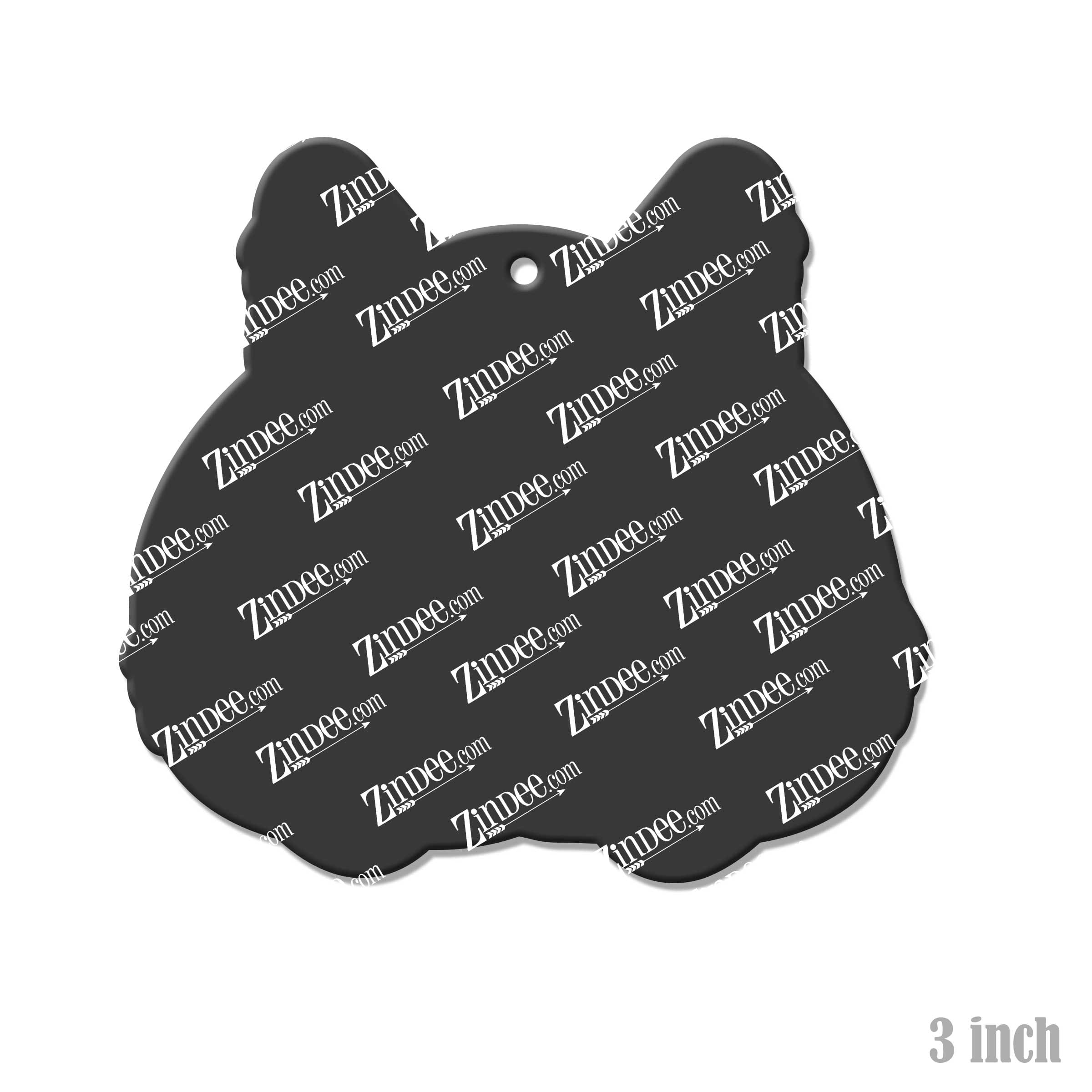 Alternative view of Corgi Butt Acrylic Blank- Sticker- UV DTF (3 inch)