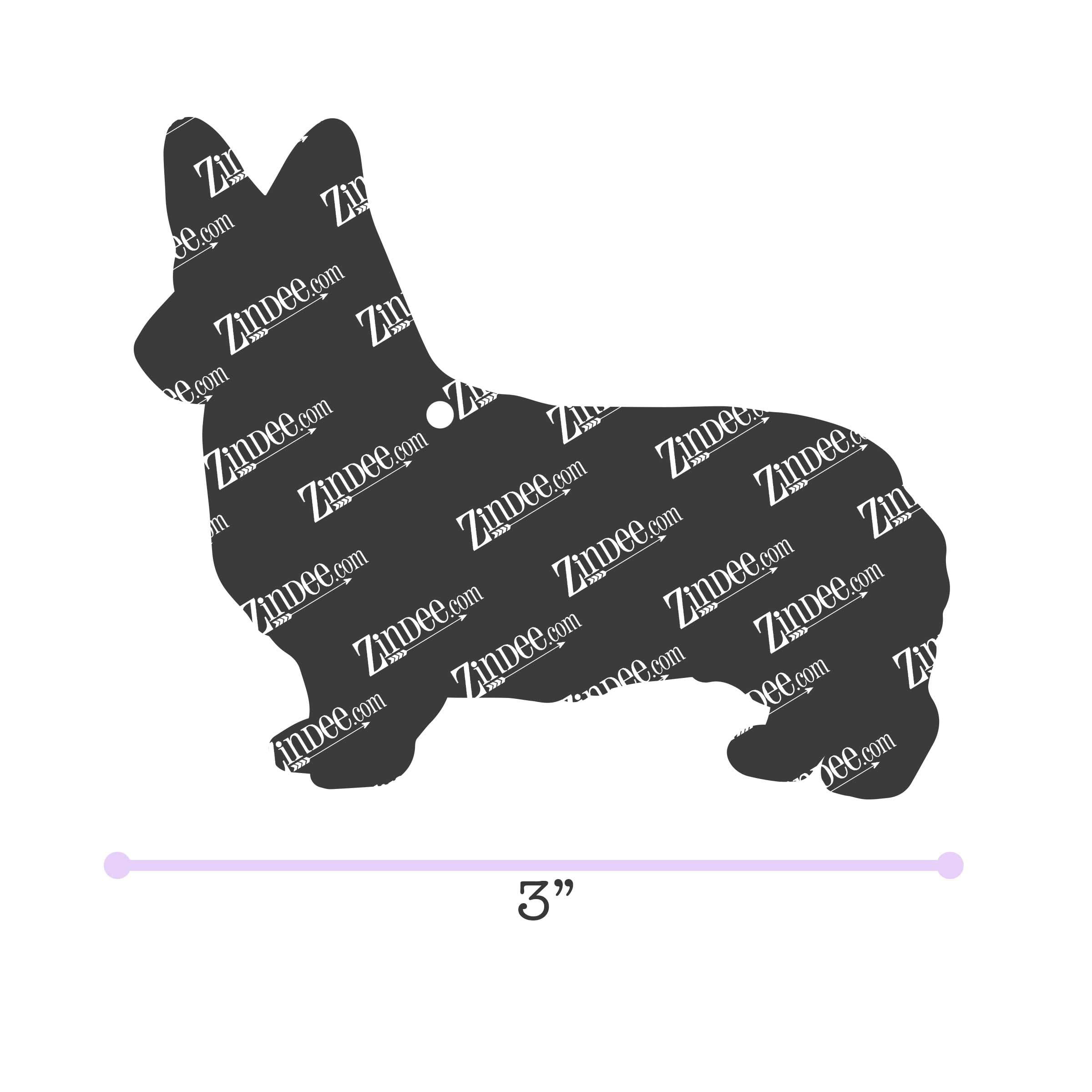 Corgi acrylic blank (3 inch)