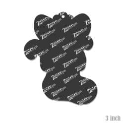 Alternative view of Corgi Stocking Acrylic Blank- Sticker- UV DTF (3 inch)