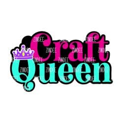 Craft Queen – Acrylic Keychain Blank (3") | Optional Sticker or UV DTF