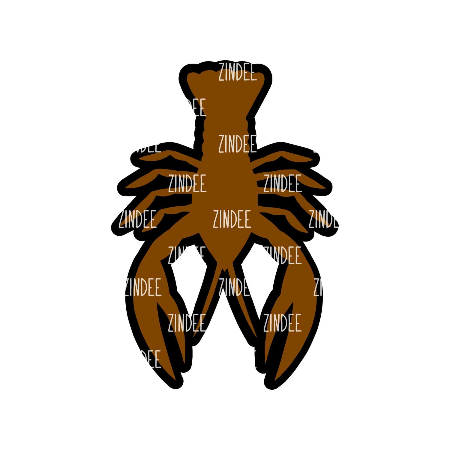 Crawfish Acrylic Blank- Sticker- UV DTF (2 inch)