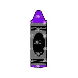 Crayon – Acrylic Badge Reel Blank (2") No Hole | Optional Sticker or UV DTF