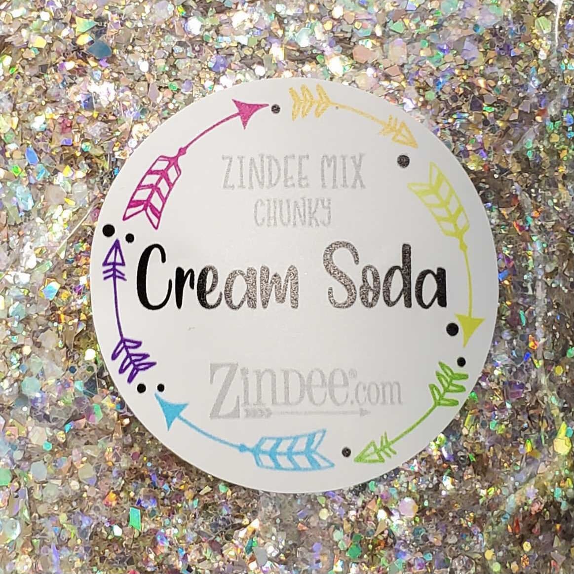 Cream Soda Polyester Glitter (BAG) ZINDEE MIX