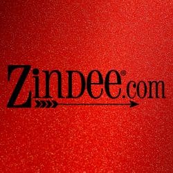 Alternative view of Crimson Textured Glitter Adhesive Vinyl