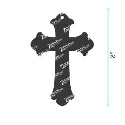 Cross – Acrylic Keychain Blank (3") | Optional Sticker or UV DTF