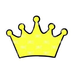 Crown Acrylic Blank- Sticker- UV DTF (1.5 inch)