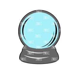 Crystal Ball/Snow Globe Acrylic Blank- Sticker- UV DTF (2.5 inch)