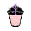 Cup with Straw – Acrylic Keychain Blank (3") | Optional Sticker or UV DTF