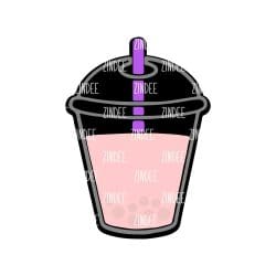 Cup with Straw – Acrylic Keychain Blank (3") | Optional Sticker or UV DTF