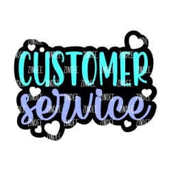 Customer Service – Acrylic Badge Reel Blank (2") No Hole | Optional Sticker or UV DTF