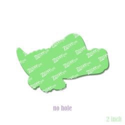 Alternative view of Cute Alligator – Acrylic Badge Reel Blank (2") No Hole | Optional Sticker or UV DTF
