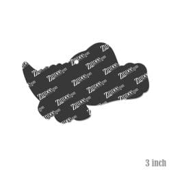 Alternative view of Cute Alligator – Acrylic Keychain Blank (3") | Optional Sticker or UV DTF