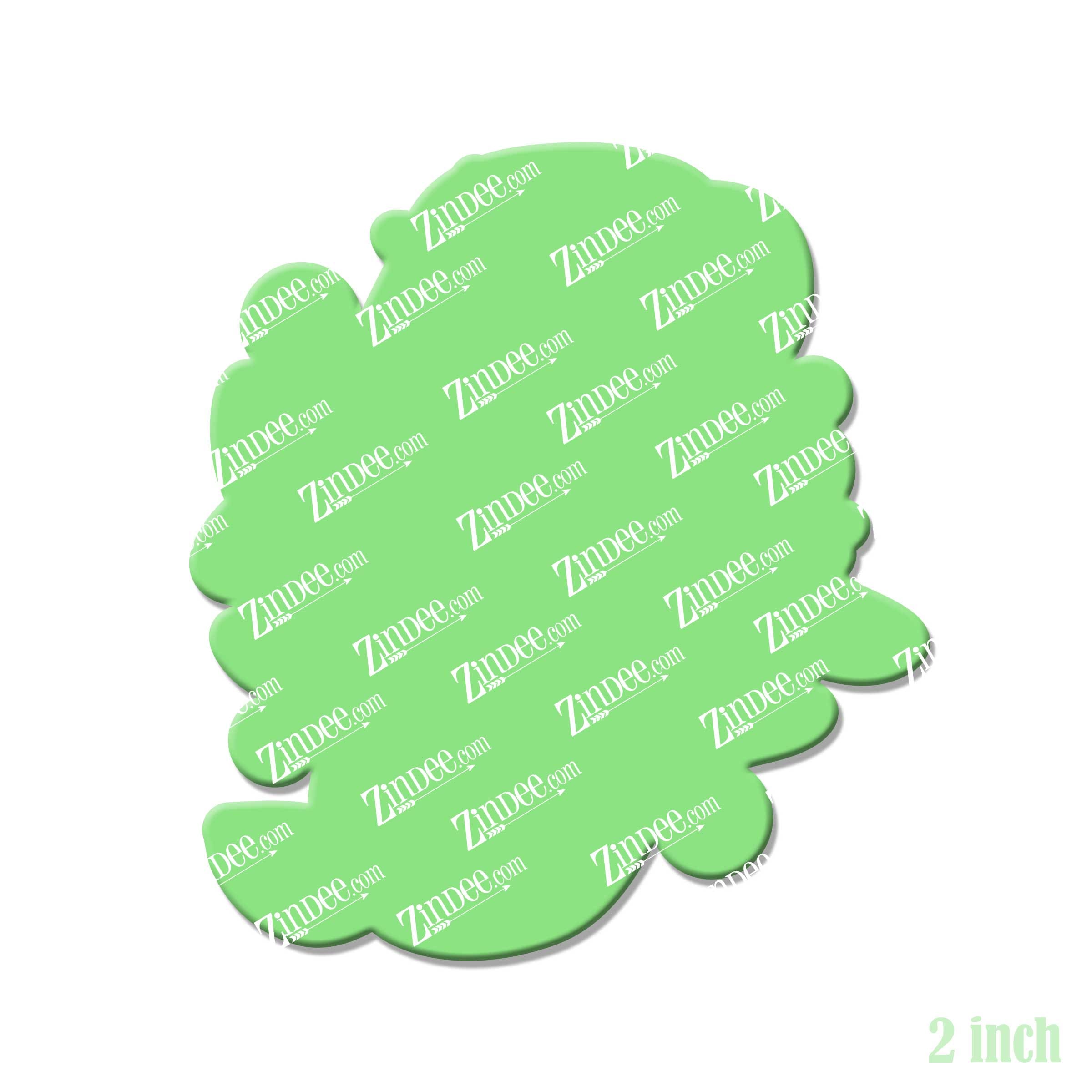 Alternative view of Cute Mermaid Acrylic Blank- Sticker- UV DTF (2 inch) NO HOLE