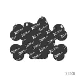 Alternative view of Cute Skull Crossbones Acrylic Blank- Sticker- UV DTF (3 inch)