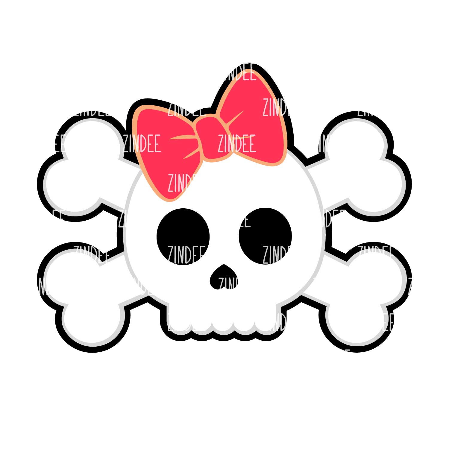 Cute Skull Crossbones (all sizes) –