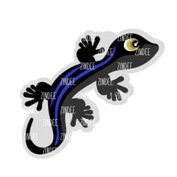 Alternative view of Cute Skink acrylic blank (3 inch)