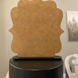 Alternative view of Bracket (engrave-able) for LED base