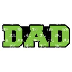 Dad (word) Acrylic Blank- Sticker- UV DTF (2.5 inch)