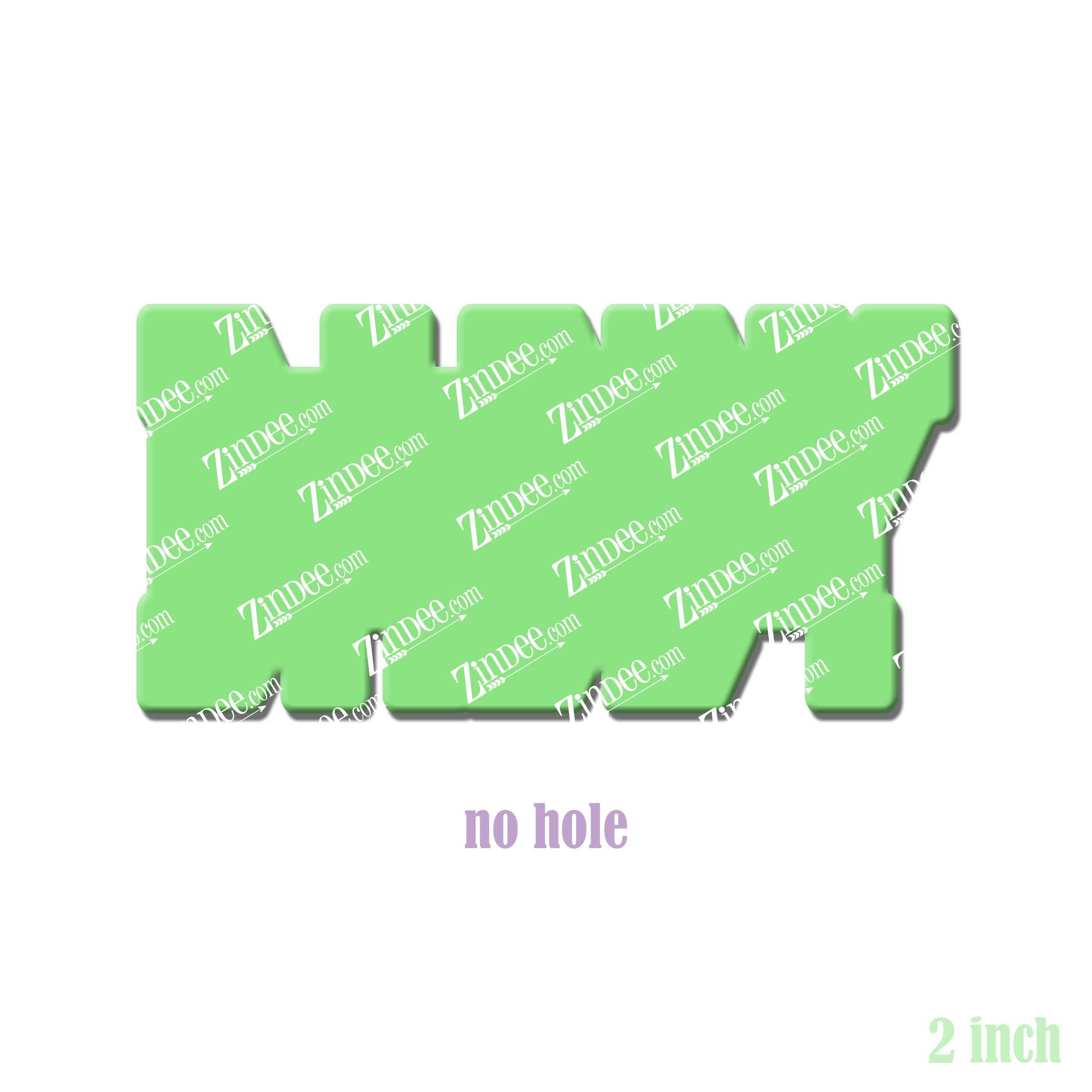 Daddy (word) acrylic blank (2 inch) NO HOLE (5 piece minimum)