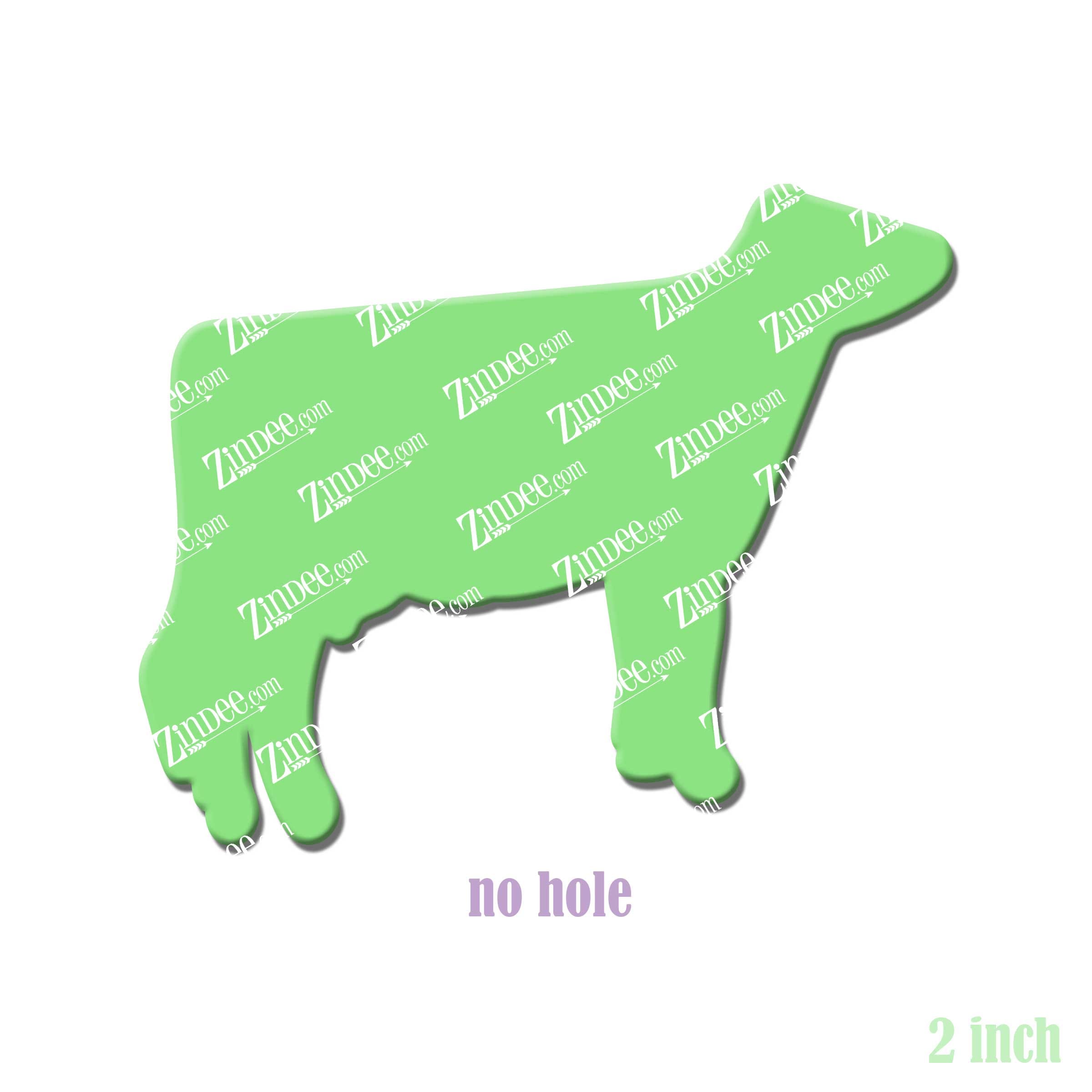Dairy Cow acrylic blank (2 inch) NO HOLE (5 piece minimum)