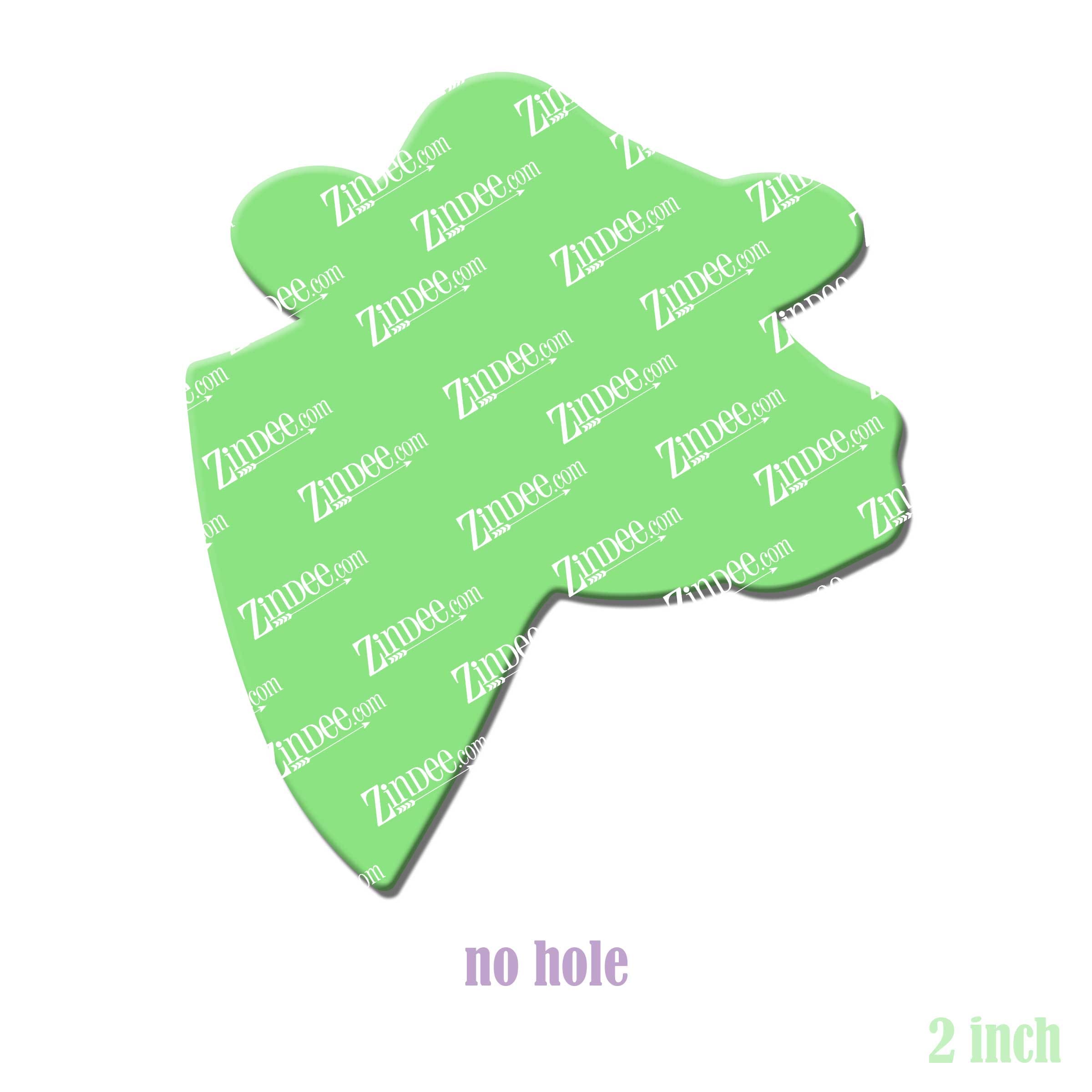 Dairy Cow Head acrylic blank (2 inch) NO HOLE (5 piece minimum)