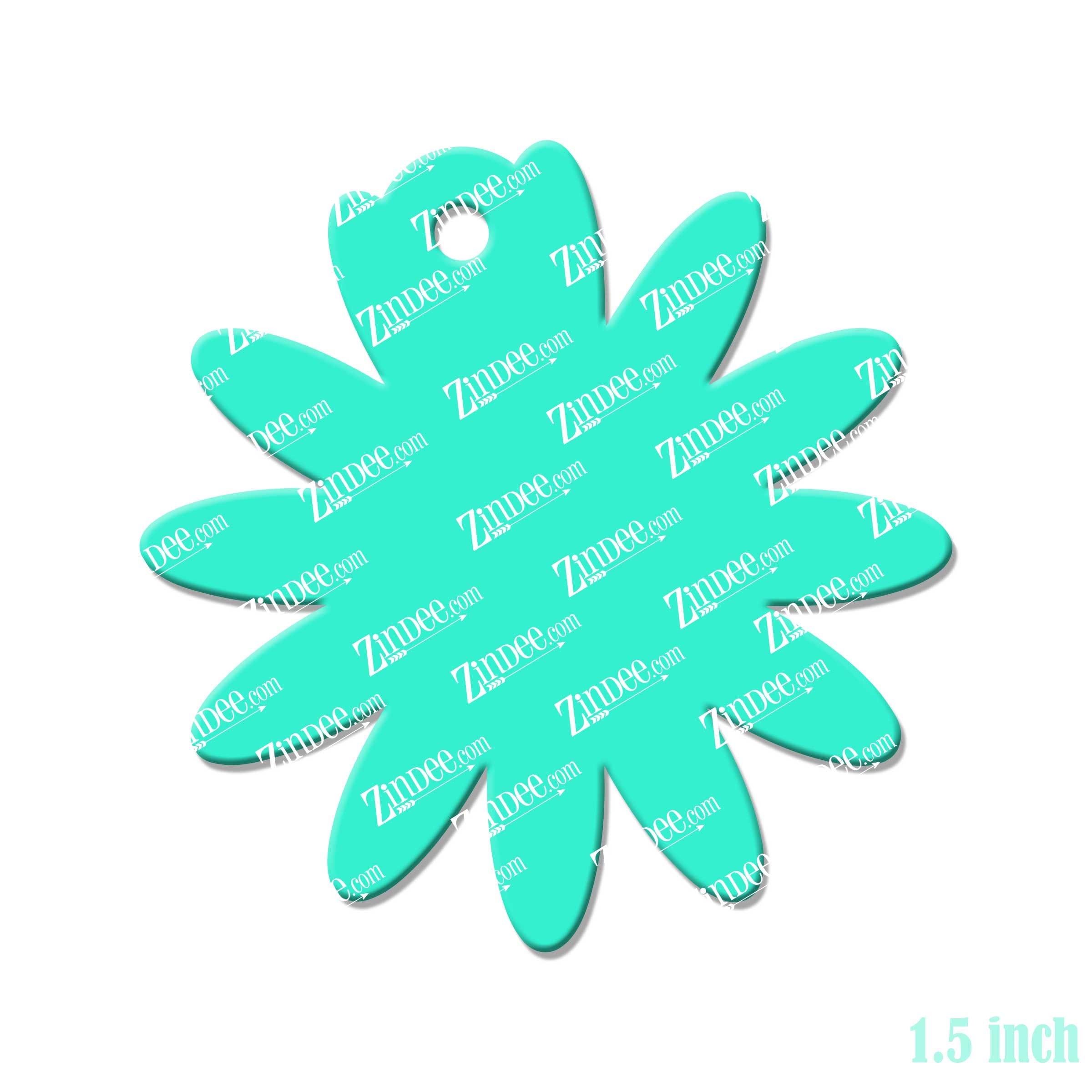 Daisy Acrylic Blank- Sticker- UV DTF (1.5 inch) - Image 2