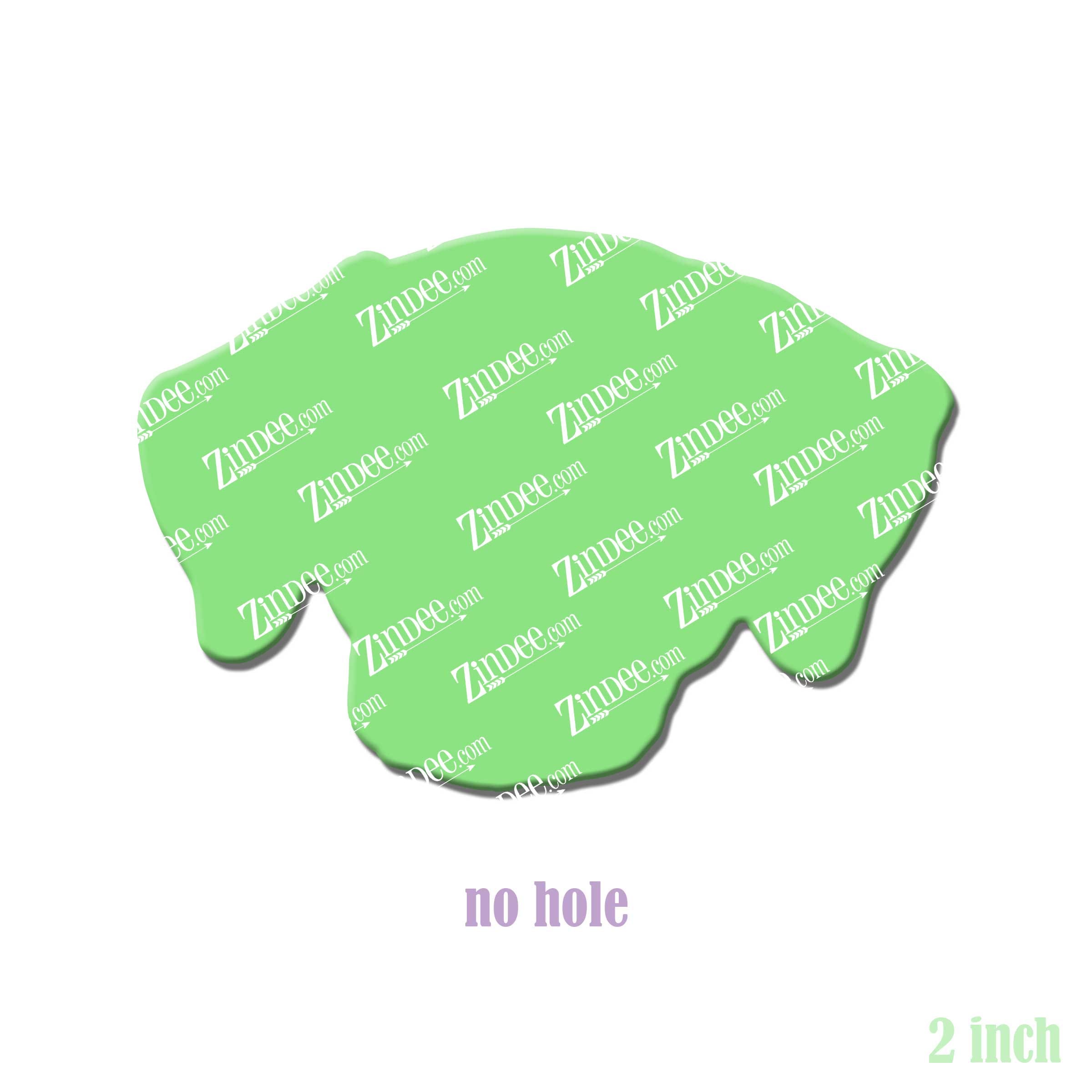 Dalmatian Head acrylic blank (2 inch) NO HOLE (5 piece minimum)