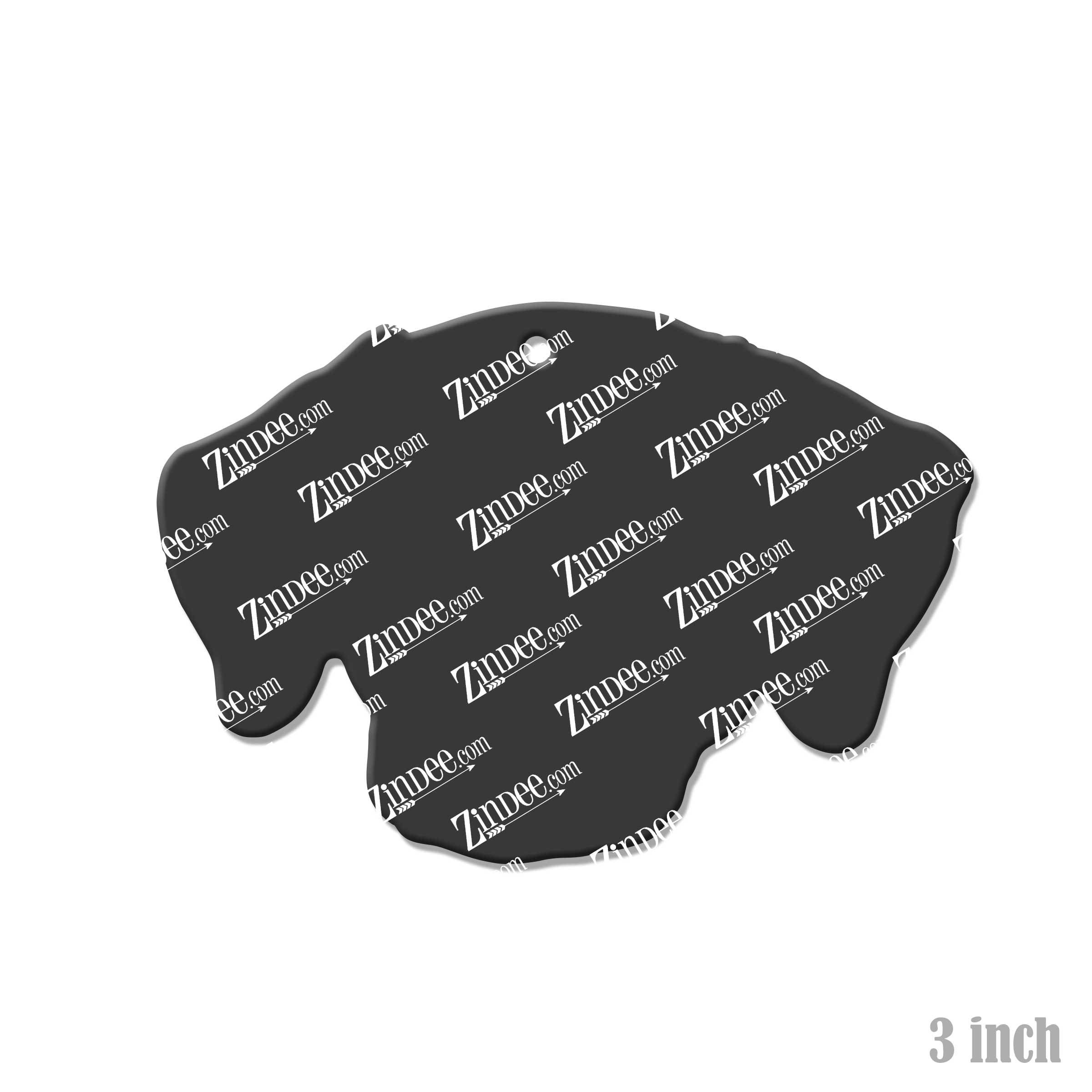 Dalmatian Head acrylic blank (3 inch) (5 piece minimum)