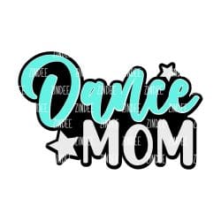 Dance Mom – Acrylic Badge Reel Blank (2") No Hole | Optional Sticker or UV DTF