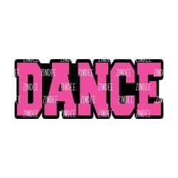 Dance (word) – Acrylic Keychain Blank (3") | Optional Sticker or UV DTF