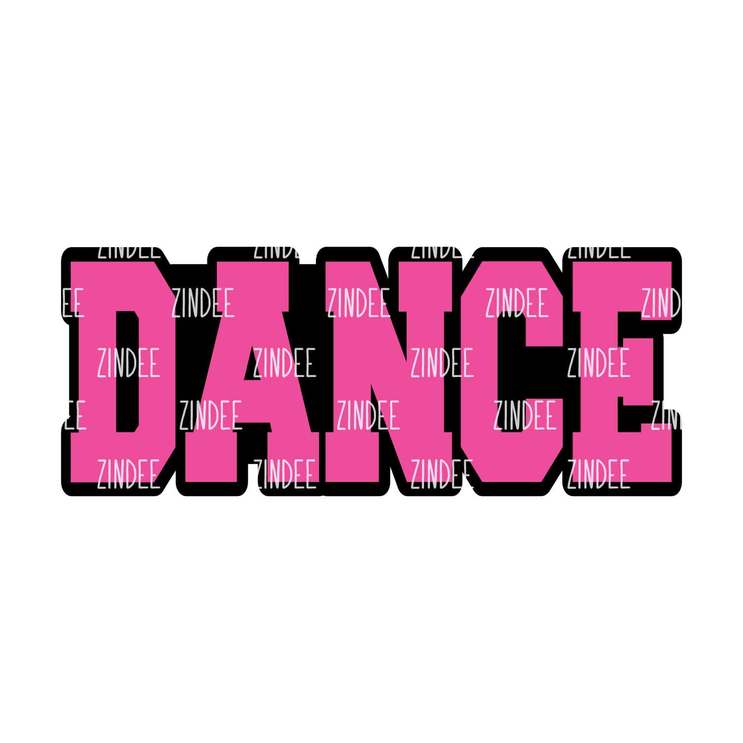 Dance (word) Acrylic Blank- Sticker- UV DTF (3 inch)
