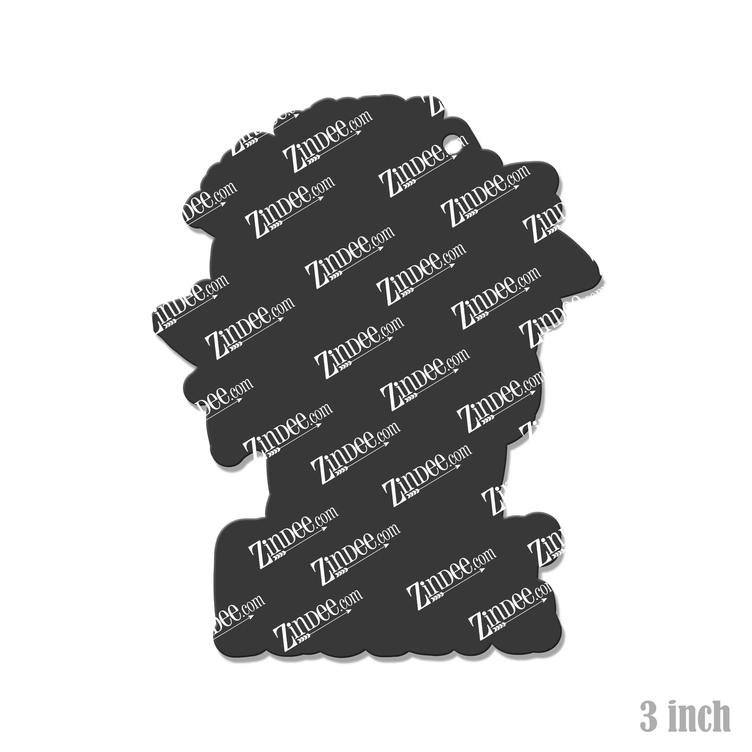 Dead But Festive Acrylic Blank- Sticker- UV DTF (3 inch) - Image 2