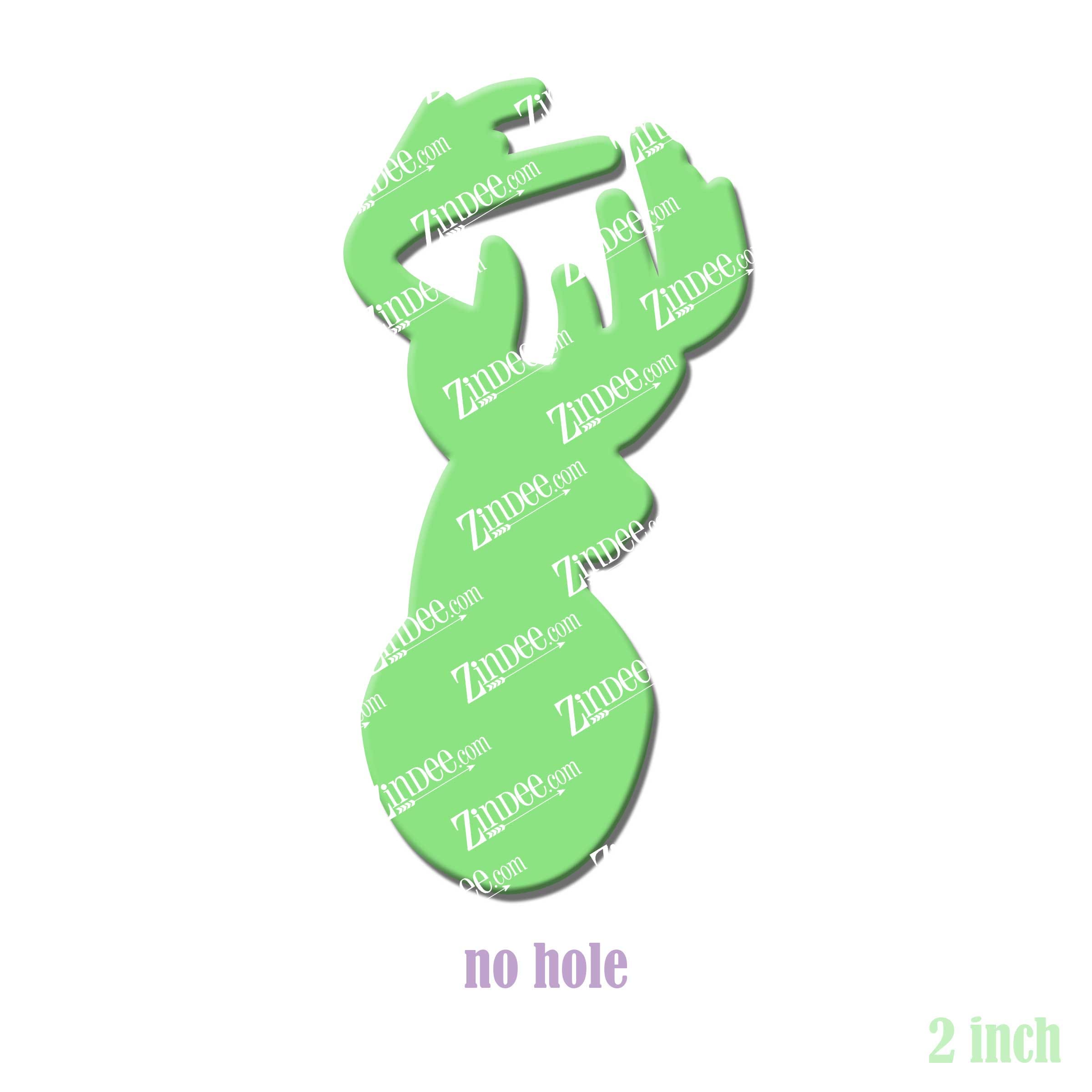 Alternative view of Deer Head Acrylic Blank- Sticker- UV DTF (2 inch) NO HOLE