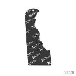 Alternative view of Delaware – Acrylic Keychain Blank (3") | Optional Sticker or UV DTF