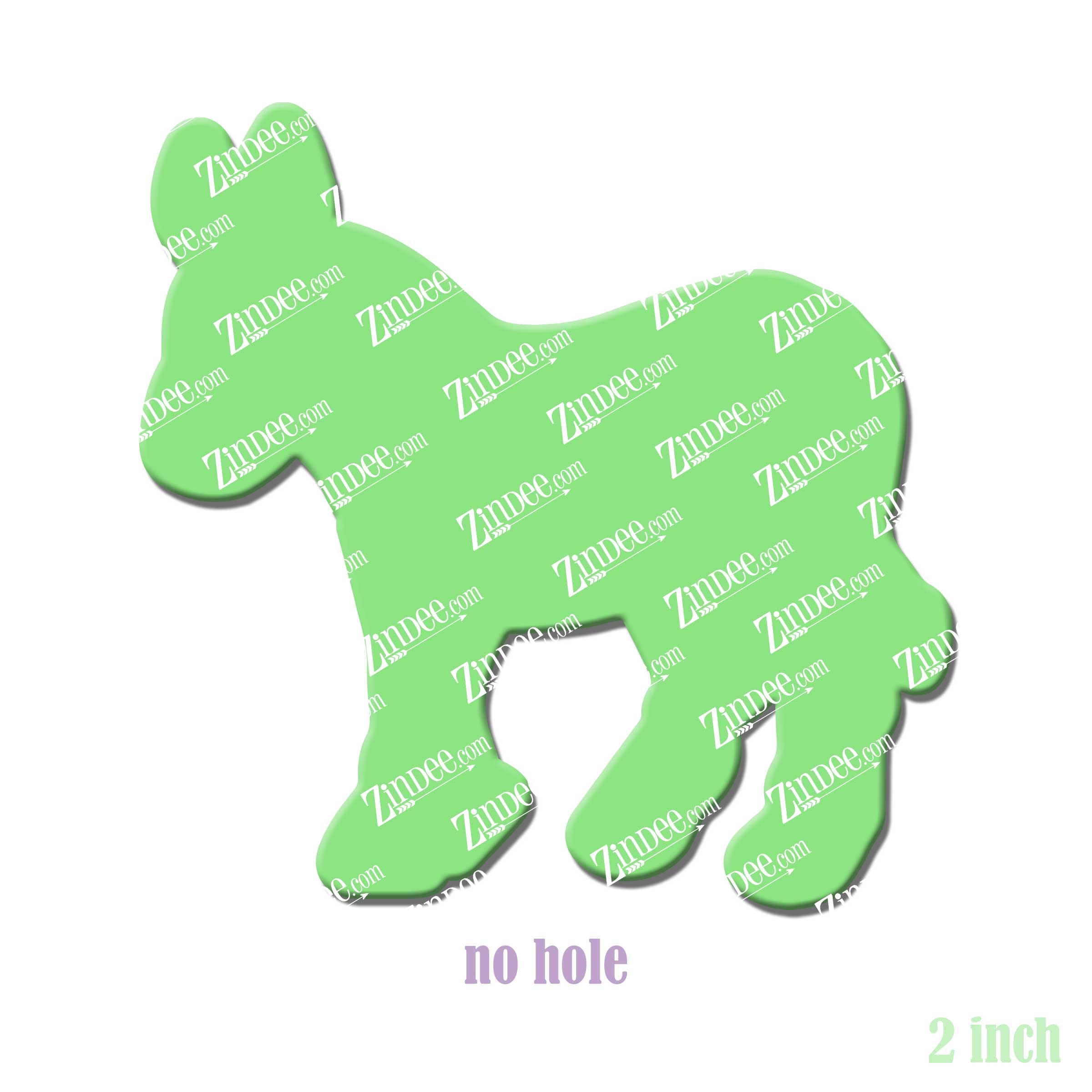 Democrat Donkey acrylic blank (2 inch) NO HOLE