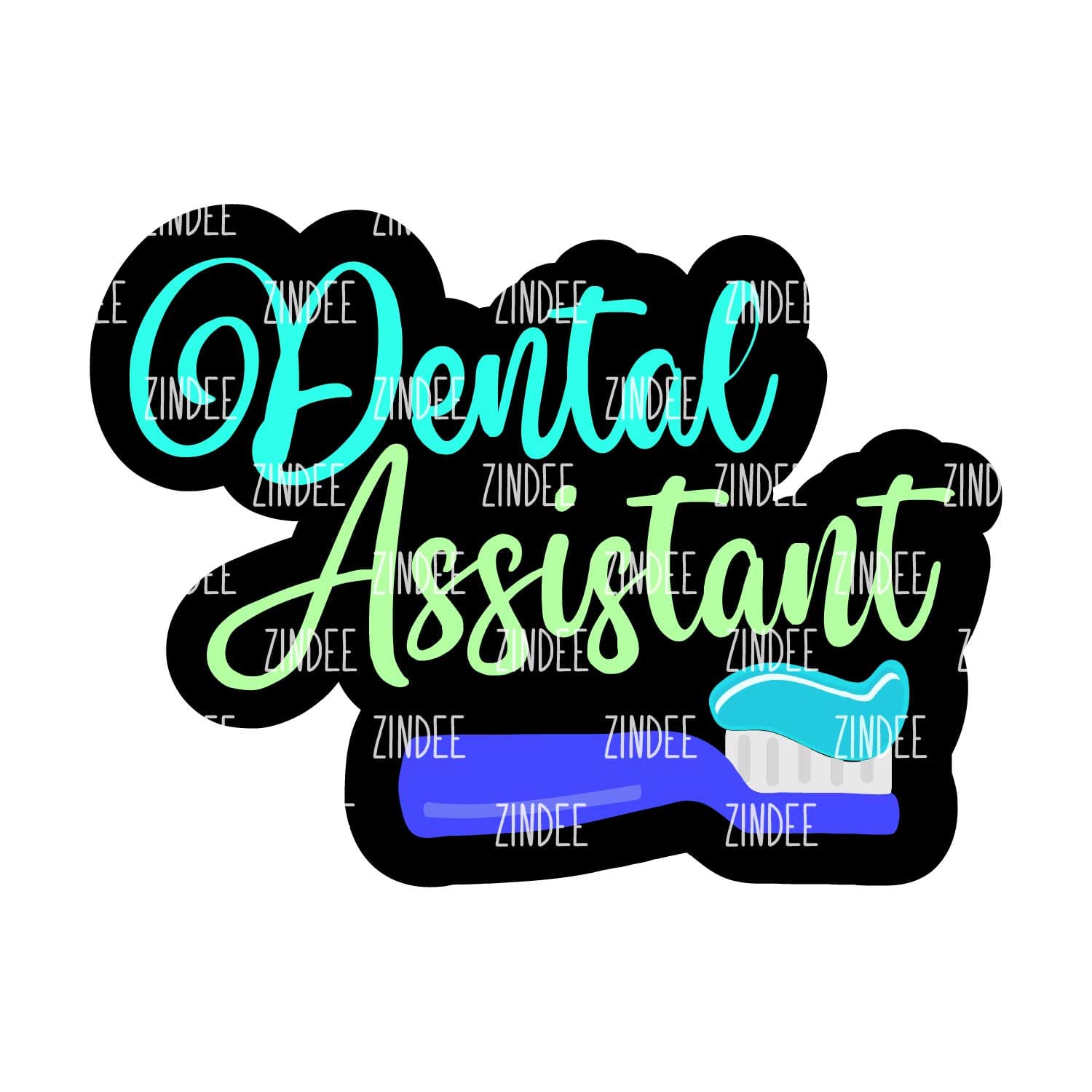 Dental Assistant Acrylic Blank- Sticker- UV DTF (2 inch) NO HOLE