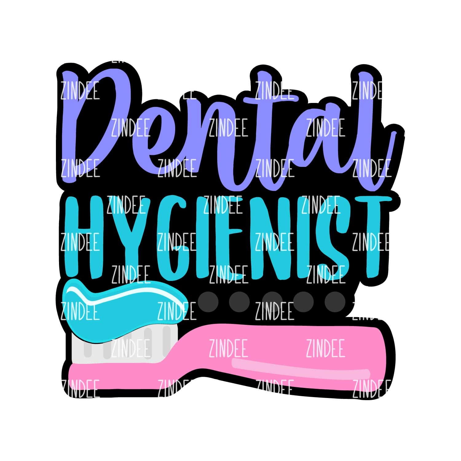 Dental Hygienist Acrylic Blank- Sticker- UV DTF (3 inch)