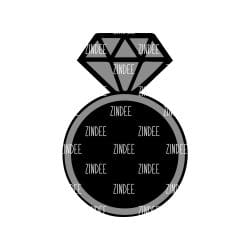 Diamond Ring (no cut out) Acrylic Blank- Sticker- UV DTF (2.5 inch)