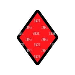 Diamond Shape – Acrylic Badge Reel Blank (2") No Hole | Optional Sticker or UV DTF