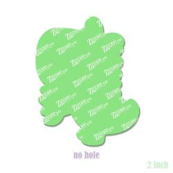 Alternative view of Dino with Arm Extenders (GIRL) – Acrylic Badge Reel Blank (2") No Hole | Optional Sticker or UV DTF