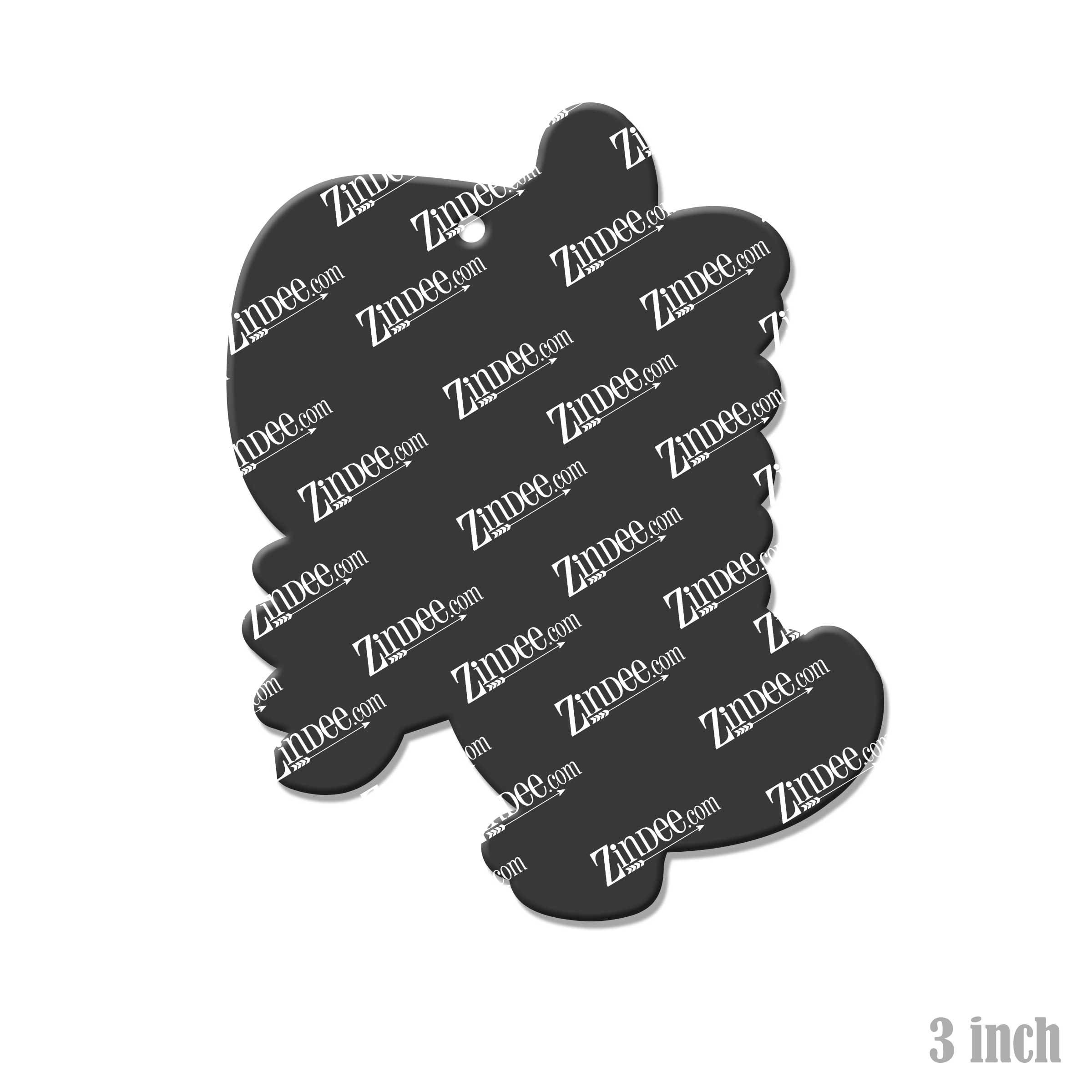 Alternative view of Dino with Arm Extenders (GIRL) Acrylic Blank- Sticker- UV DTF (3 inch)