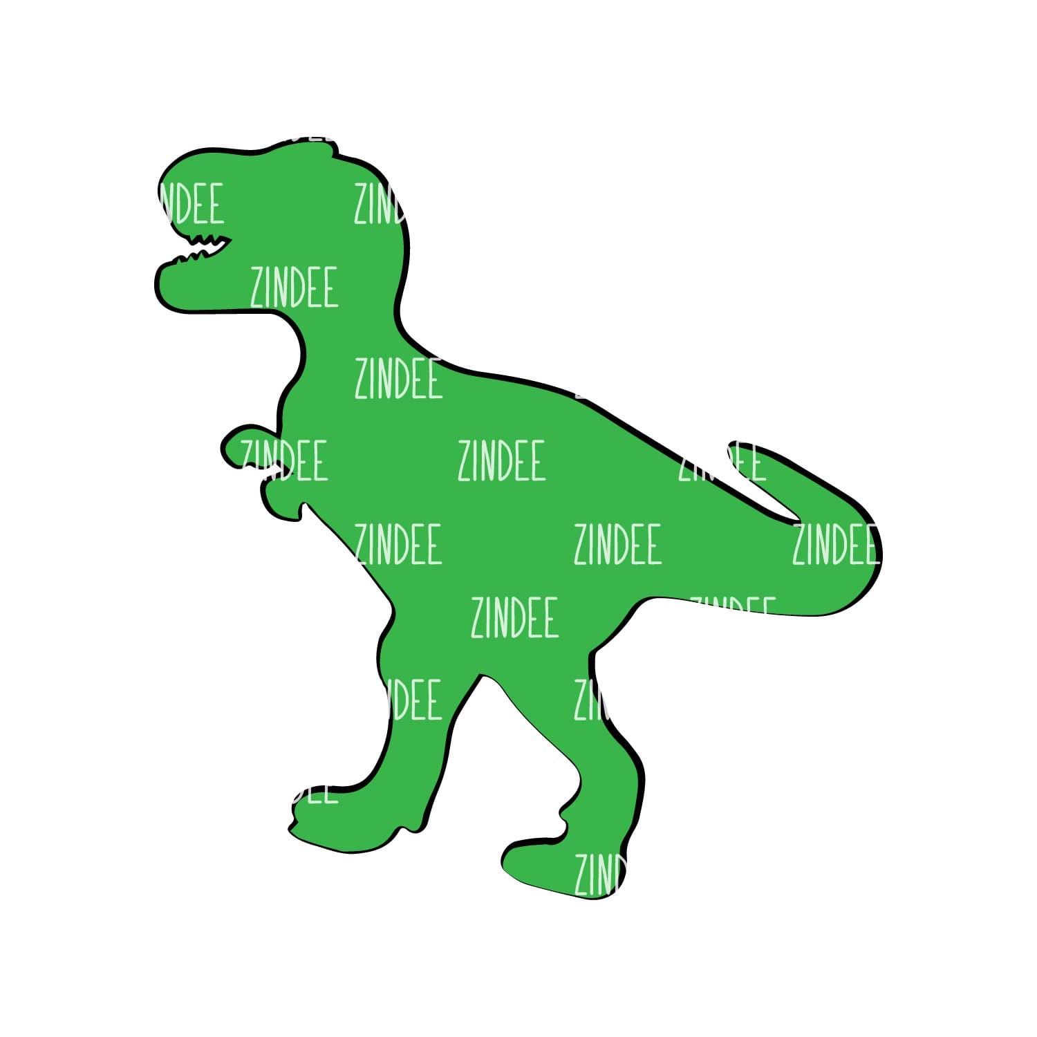 Dinosaur T-Rex Acrylic Blank- Sticker- UV DTF (1.5 inch)