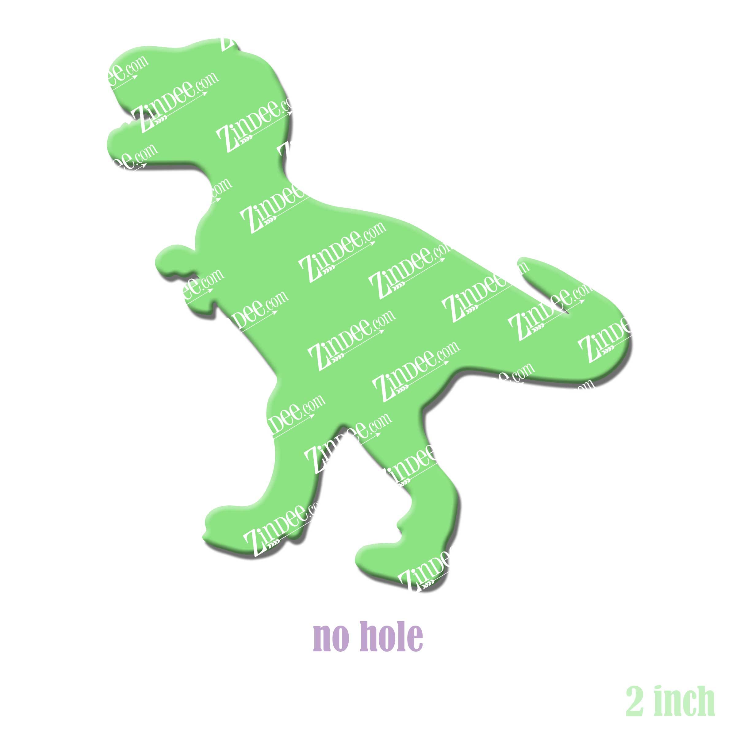 Alternative view of Dinosaur T-Rex Acrylic Blank- Sticker- UV DTF (2 inch) NO HOLE