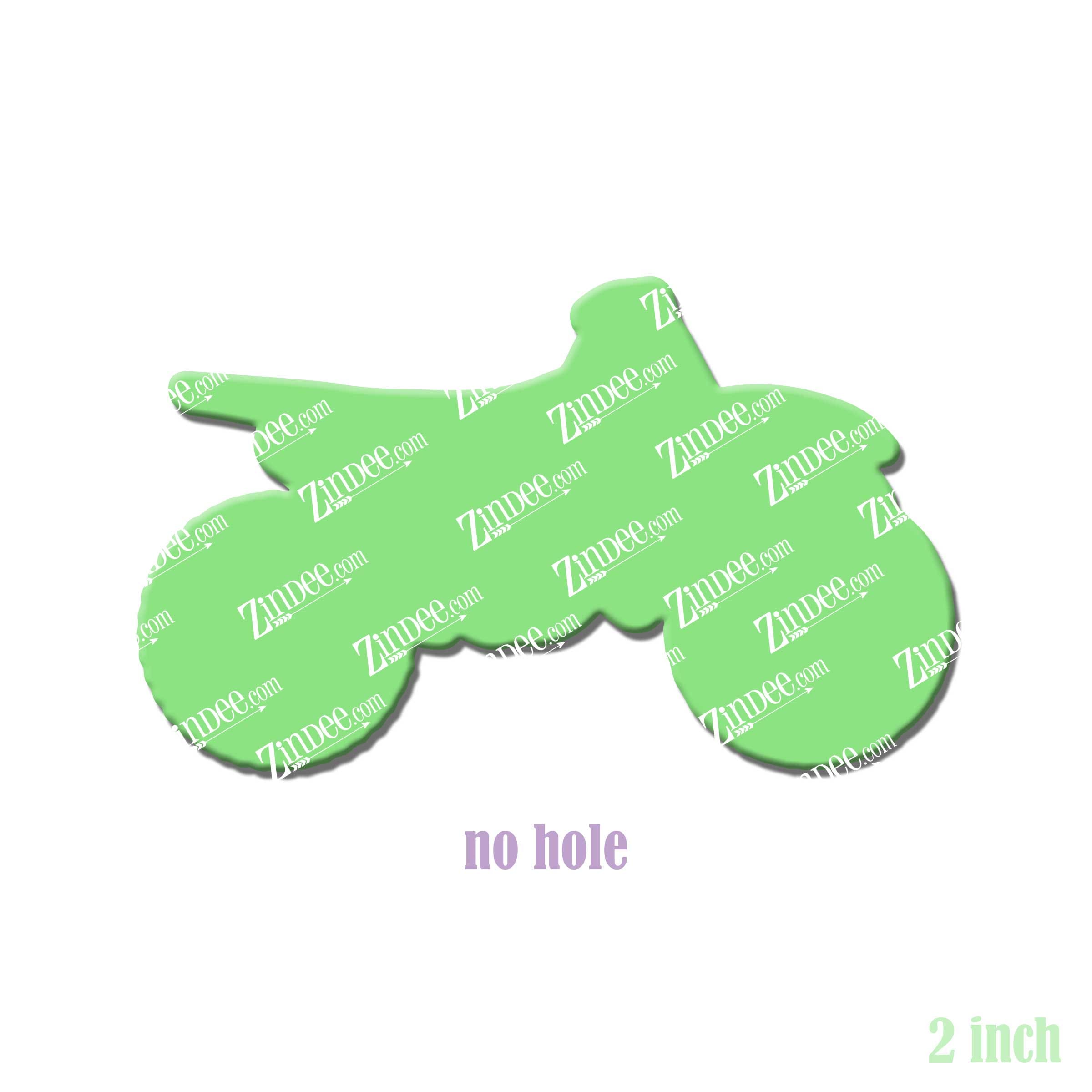 Dirt Bike acrylic blank (2 inch) NO HOLE (5 piece minimum)