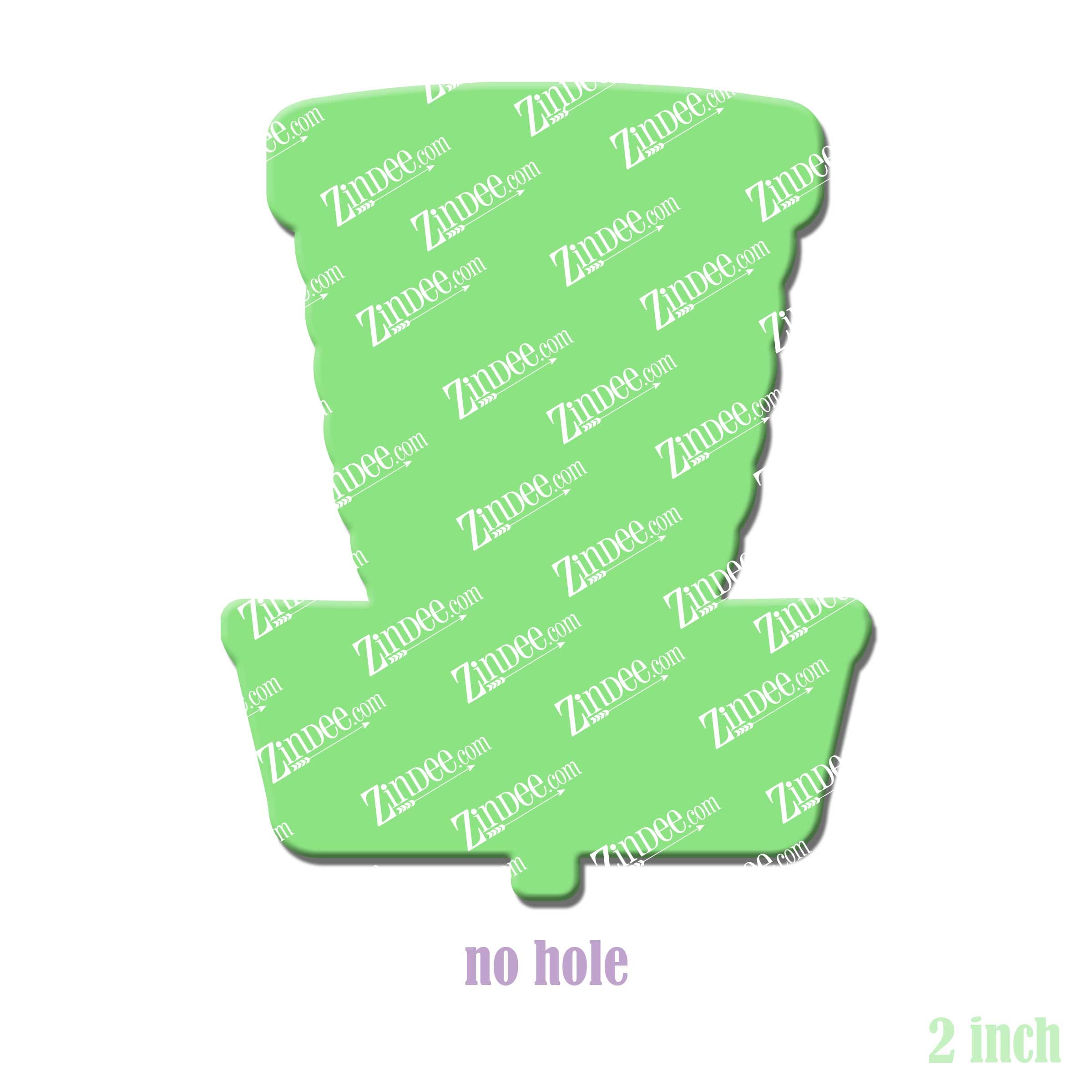 Disc Golf Basket acrylic blank (2 inch) NO HOLE (5 piece minimum)