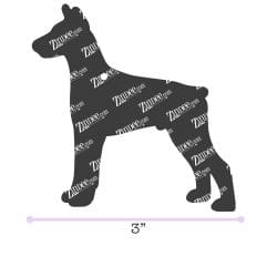 Doberman Dog acrylic blank (3 inch)