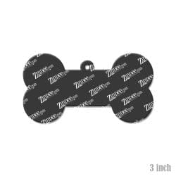 Alternative view of Dog Bone Top Hole Acrylic Blank- Sticker- UV DTF (3 inch)