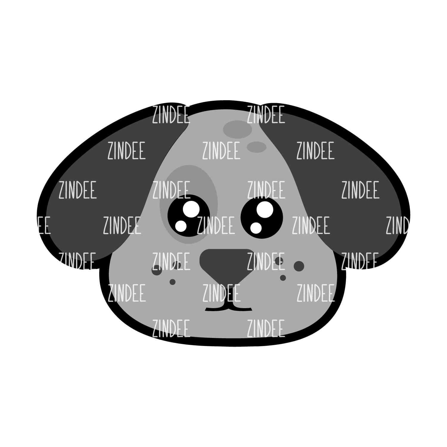 Dog Face Acrylic Blank- Sticker- UV DTF (2 inch) NO HOLE