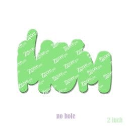 Alternative view of Dog Mom – Acrylic Badge Reel Blank (2") No Hole | Optional Sticker or UV DTF